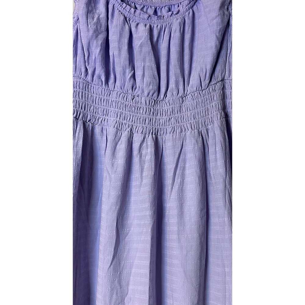 Lavender Tiered Ruffle Midi Sundress, sz XL - Picture 2 of 4